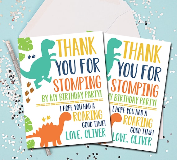 Dinosaur Thank You Notes Dinosaur Thank You Cards Dinosaurs Etsy