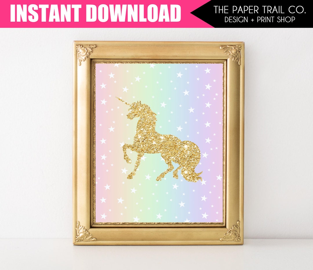 8x10 UNICORN Sign, INSTANT DOWNLOAD, Wall Decor, Room Decor, Table Sign ...