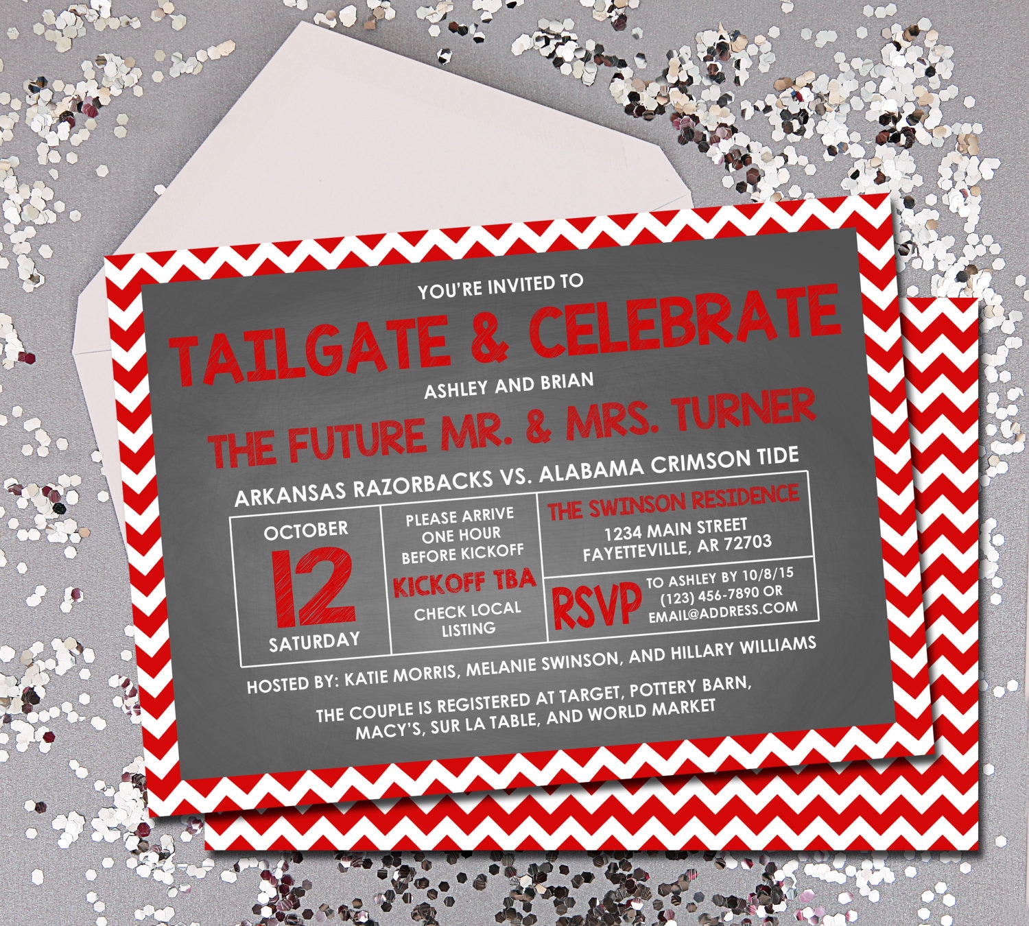 Tailgate And Celebrate Invitations 8