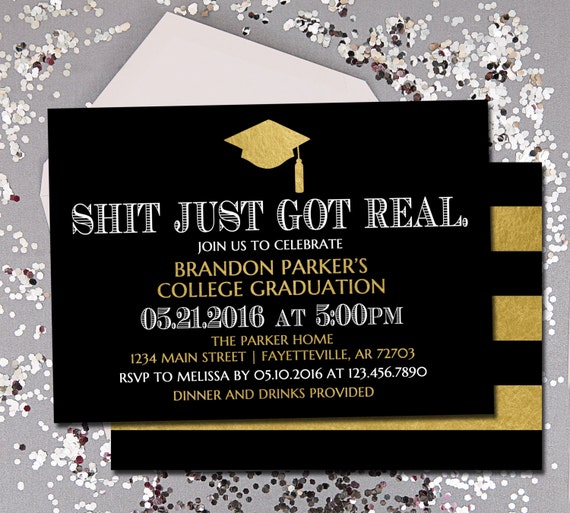 humorous graduation party invitation wording