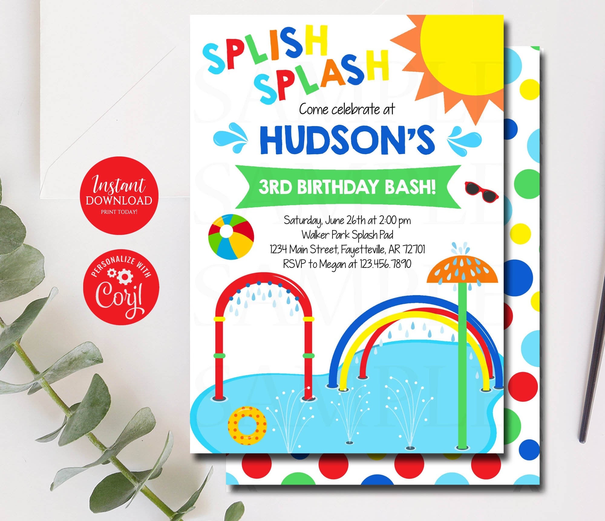 Splash Bash Etsy