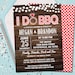 I Do BBQ, Couples Shower, Wedding Shower, I Do Bbq Invitation, Barbecue, Invitations, Country, Rustic, Bridal Shower, Wedding, Printable 5x7 