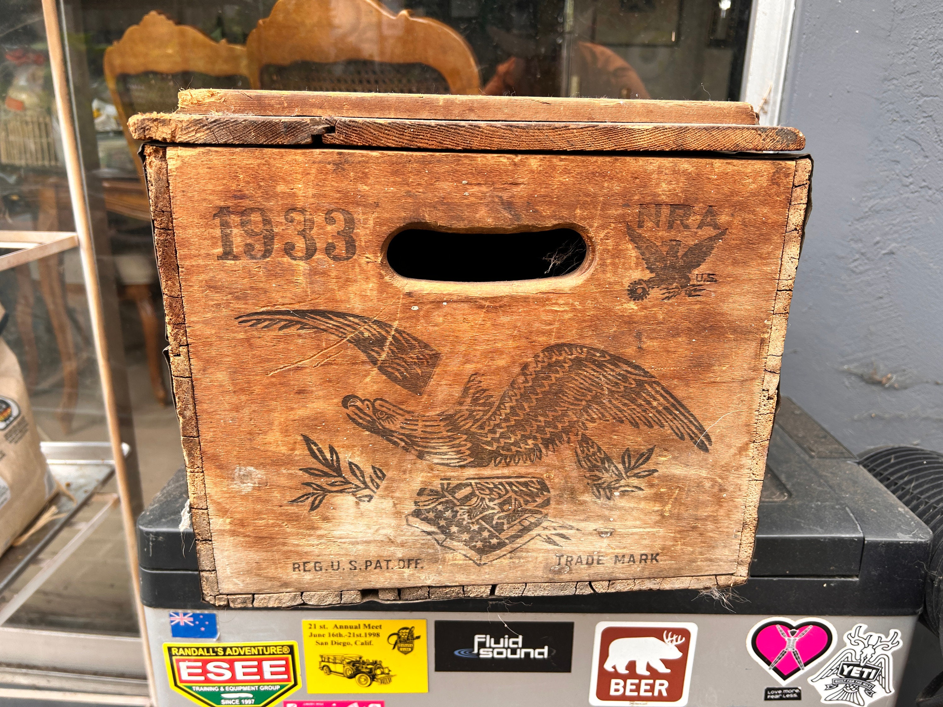アメリカビールボックス　Anheuser-Busch ビンテージビールケース アメリカビールボックス Anheuser-Busch ビンテージビールケース