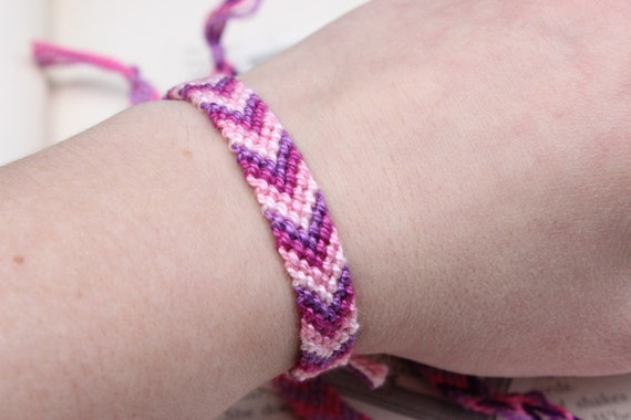 Pink Friendship Bracelet,friendship Bracelet for 3,pink and