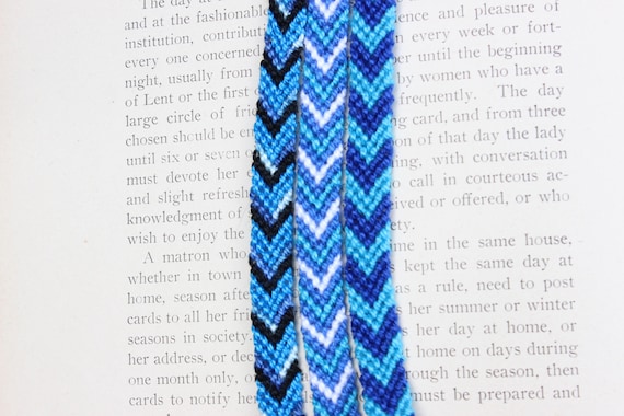 Blue Friendship Bracelet friendship Bracelets friendship Bracelet for 3 chevron Bracelets bracelet Set for 3 string Bracelet woven Anklets Etsy