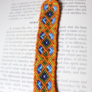 Knotted Bracelet, Hand Crafted Bracelet, Handmade Friendship Bracelet, Woven Handmade Bracelet, Friendship Bracelet String, Orange Bracelet