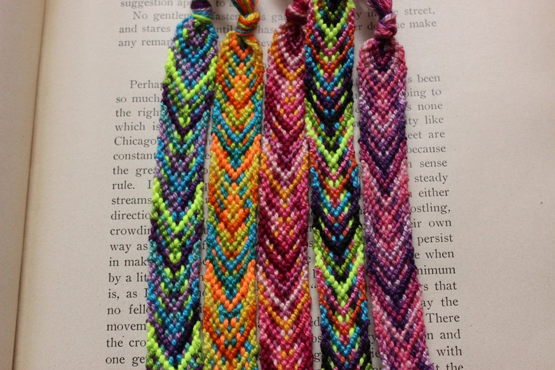 Neon Bracelets Neon Friendship Bracelets Neon Rainbow 90s Etsy