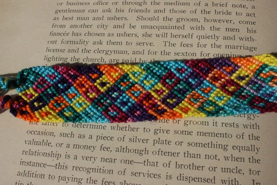 Rainbow Heart Bracelet Cuff Friendship Bracelet Wide Heart