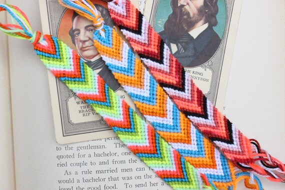 Wide chevron friendship bracelet new arrivals