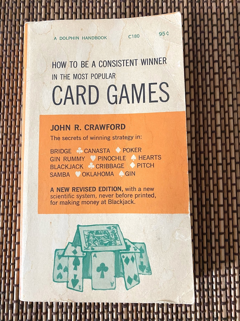 1961 How to Win Card Games/Consistent Winner/12 Popular Card Games/Collector/Fun/Secret Strategy/Competitive image 1