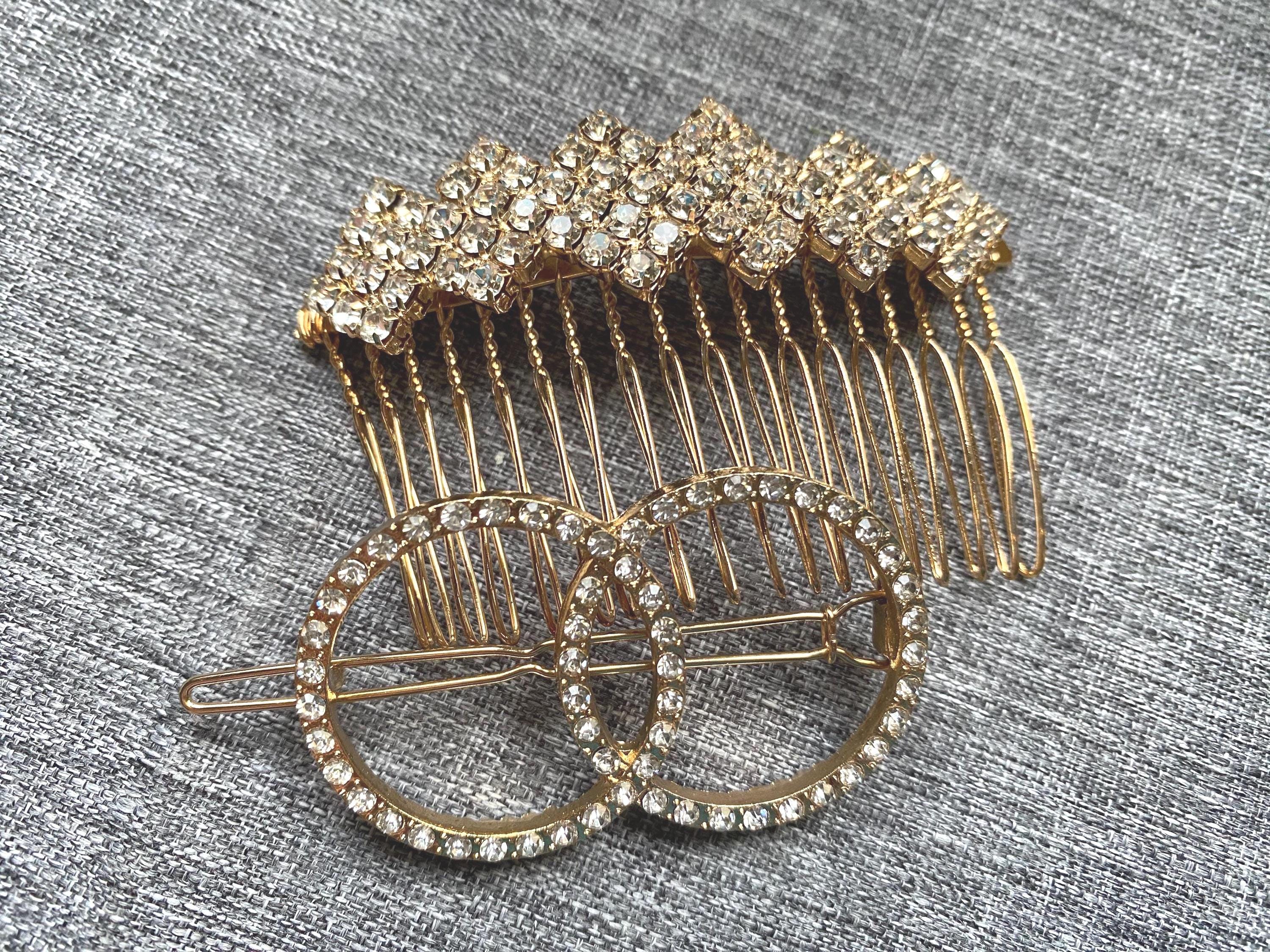 Vintage Gold Hair Barrette - Etsy