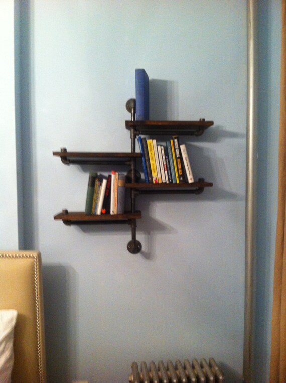 Items similar to Industrial Pipe Shelf 4 Shelves on Etsy