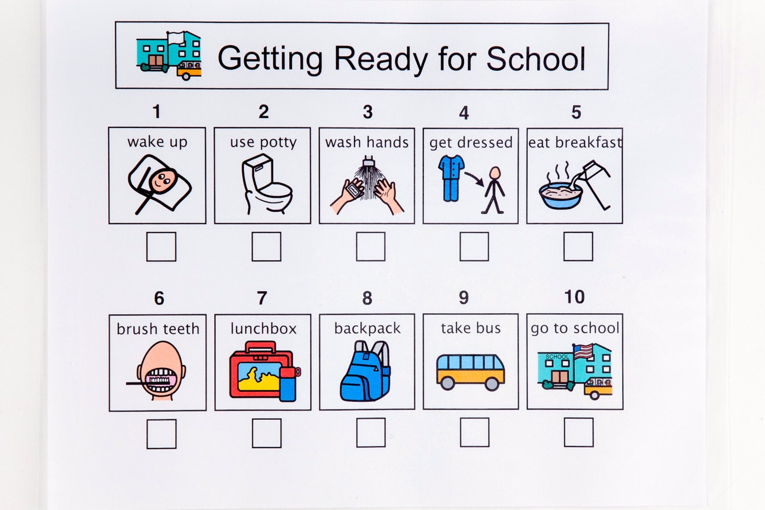 getting-ready-for-school-sequence-sheet-10-steps-etsy