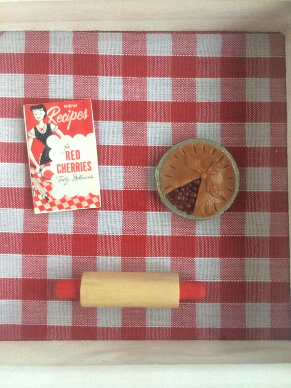 Items similar to Small framed kitchen art / Kitchen picture box frame