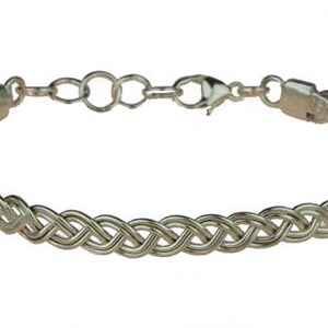 Braided silver bracelet