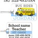 Kids Bus Tag - Car Rider- Personalized School Bus Bag Tag ...