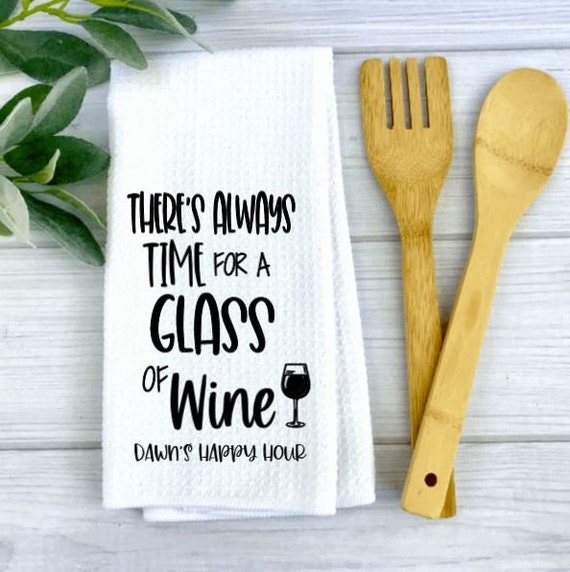 Funny Kitchen Towels Decorative Dish Towels Wine Kitchen 