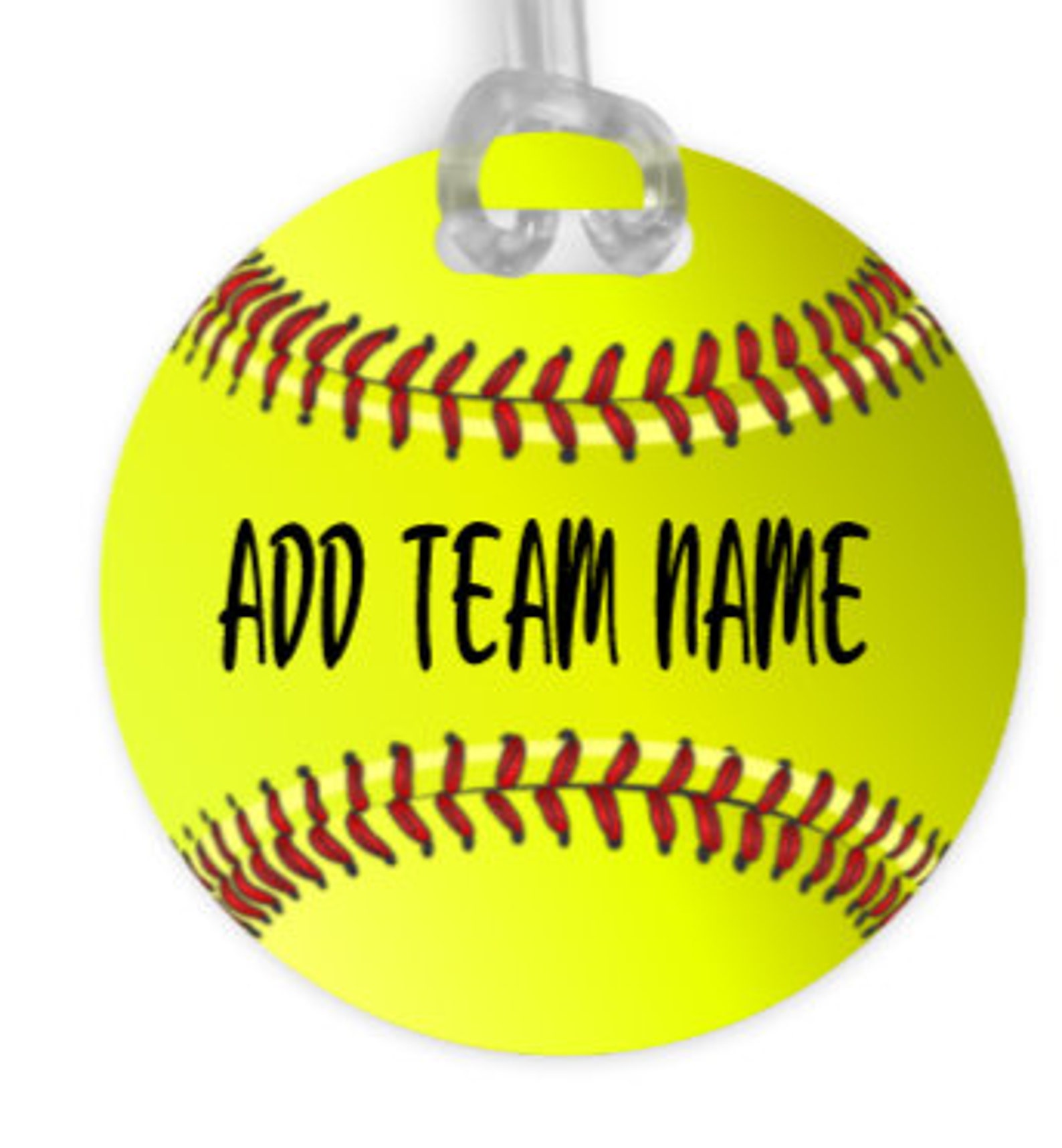 Softball Bag Tag Personalized Sports Bag Tag Team Tags Etsy