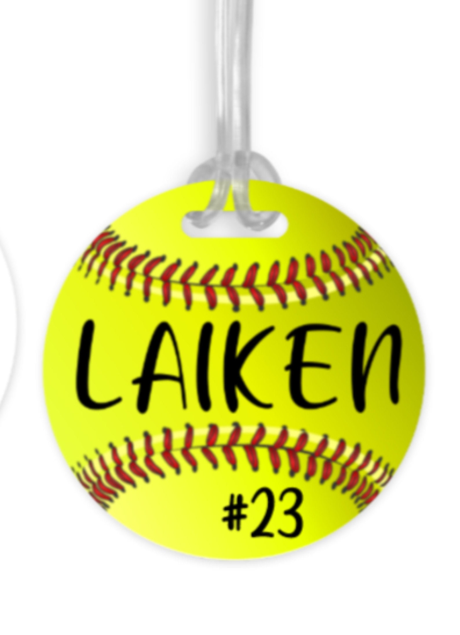 Softball Bag Tag Personalized Sports Bag Tag Team Tags Etsy
