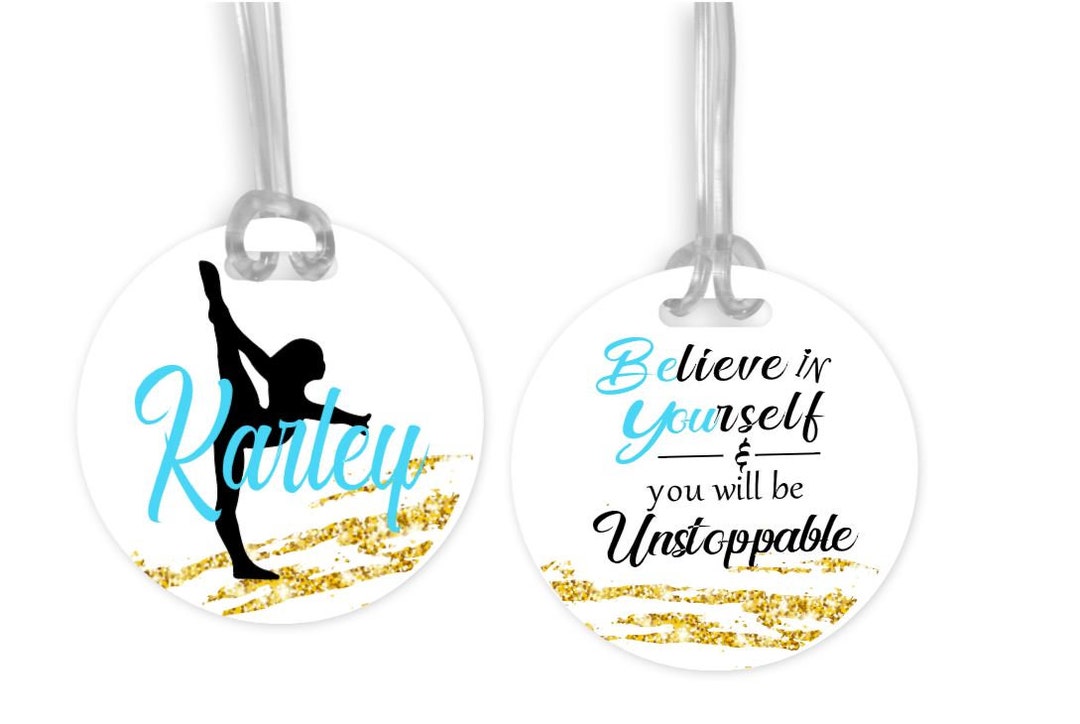 Dance Bag Tag, Personalized Sports Bag Tag, Gymnastic Tags, Kids Tags, Backpack Tags, Luggage