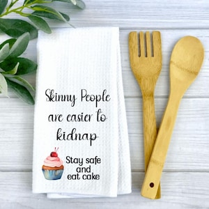 Funny Kitchen Decor, , Funny waffle Towel, Funny Home Decor, Fun Housewarming Gift, Flour Sack Towels,