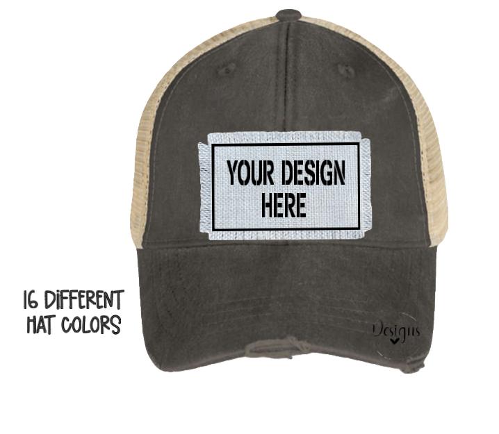 Distressed Trucker Baseball Cap with Funny Sayings, Adjustable Snapback Distressed Trucker Hat, Funny Saying Patch, Adjustable  main image 3