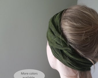 gauze linen headband 5.5"×63" / 14×160 cm, hair scarf, wrap, tie, band