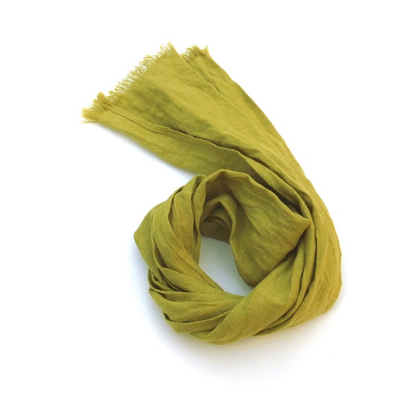 Lime Green Scarf - Etsy