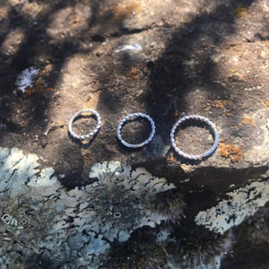 nº7 handmade silver nose piercing / lobe