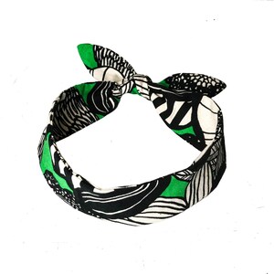 Headband Haiband bunny &quot;Black pin-up&quot; japanese fabric