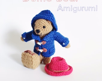 Duffle Bear Amigurumi Crochet Pattern PDF