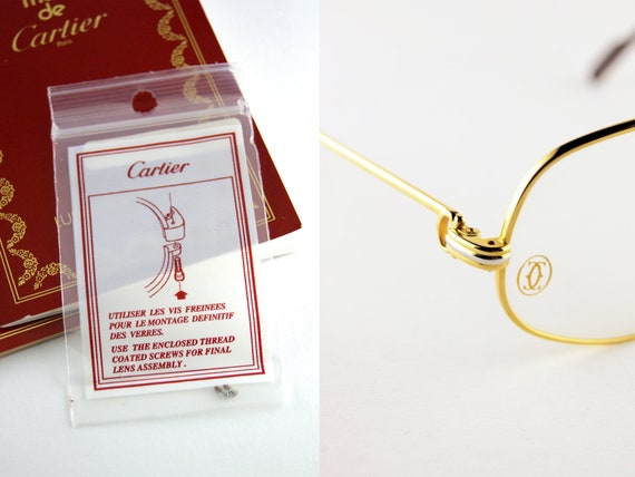 CARTIER Vintage Glasses '80 Frame Luxury Eyeglasses | Etsy