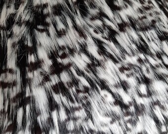 SUPER Luxury Tessuto Pelliccia Sintetica Materiale-Lungo Pile Autunno D/'ORO