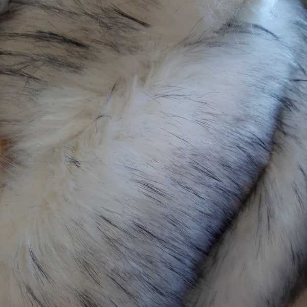 Luxury Super Soft- Diamond Crystal white 60mm-75mm Pile Faux Fur