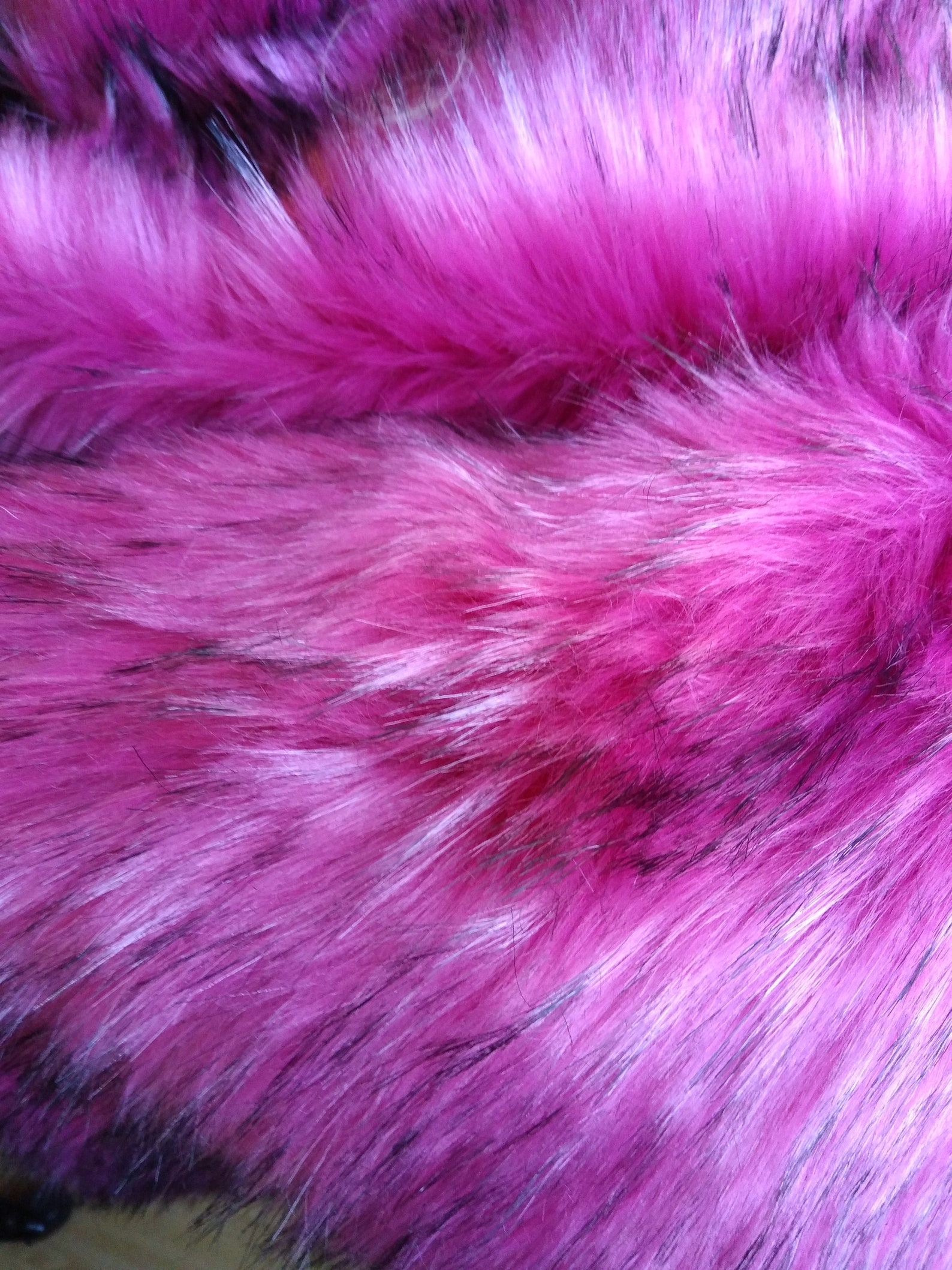 Luxury Super Soft Hot Pink Faux Fur 30mm Pile With 50mm White Etsy UK