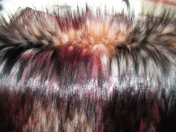 Luxury Soft Faux Fur Fabric Material Long Multi Coloured Mix Etsy