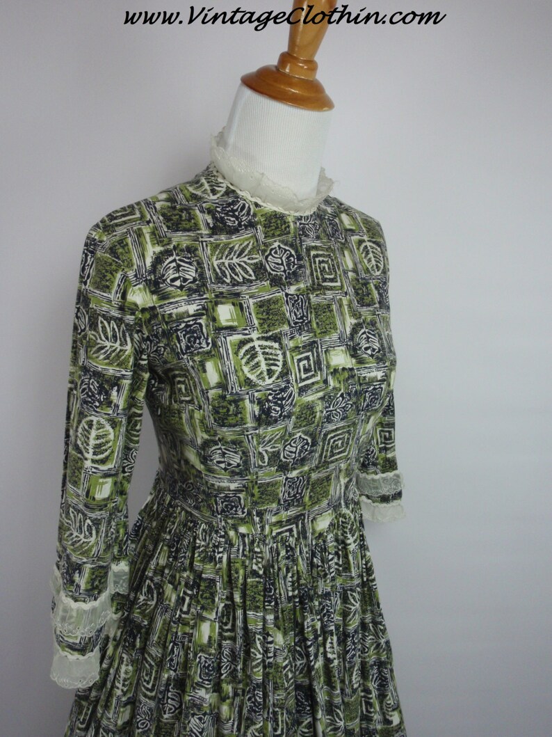 1950s Novelty Print Rockabilly Dress 1950s Dress Rockabilly Etsy