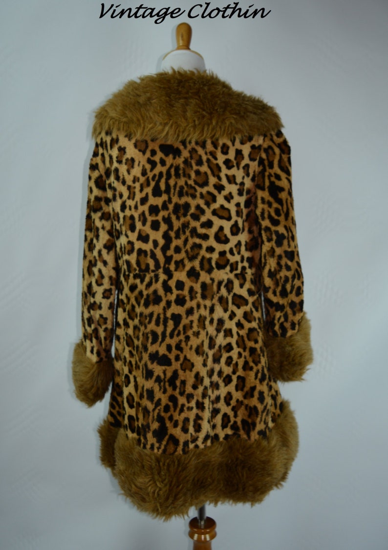 1960s Leopard Faux Fur Coat Fur Coat Vintage Fur Coat Faux - Etsy