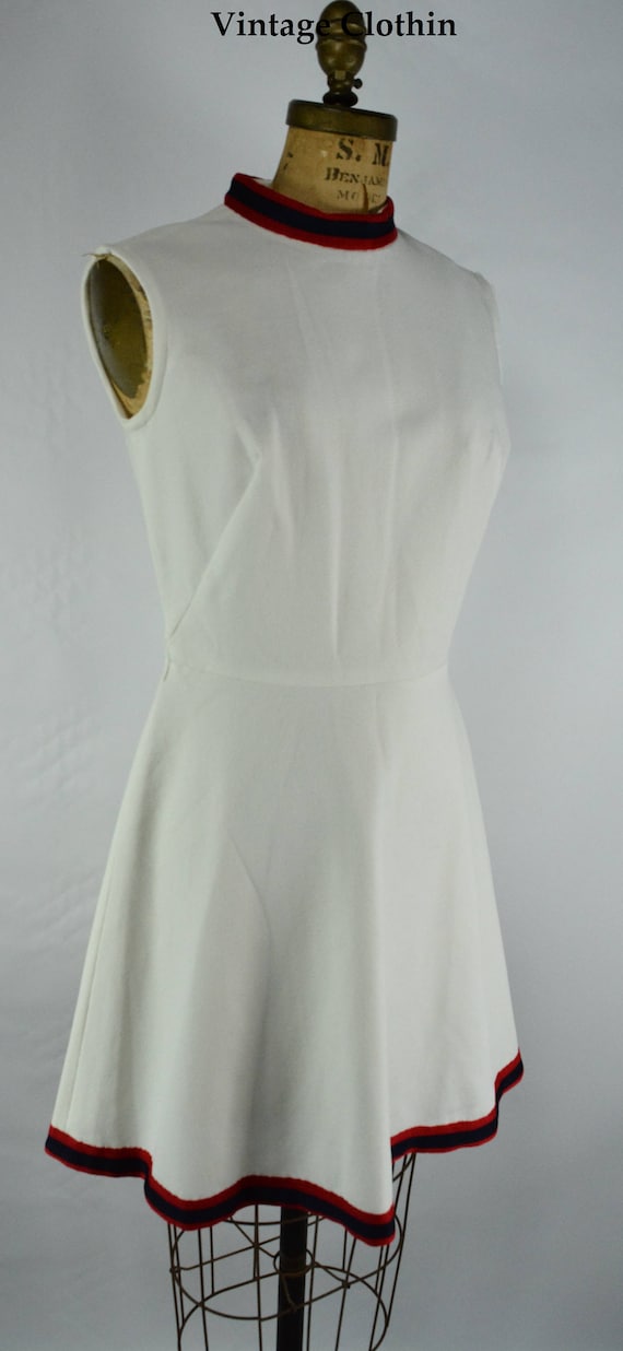 white 60's dress
