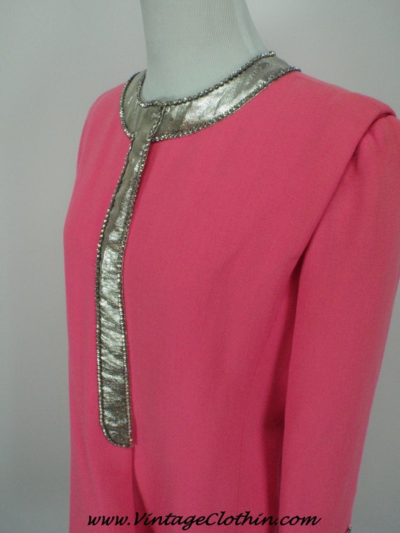 1967 Space Age Haute Couture Dress by Jeanne Lanvi