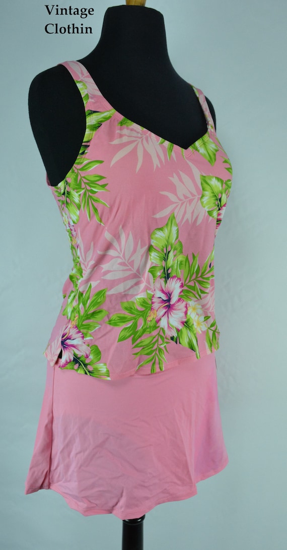 1990s Jantzen Pink Two Piece Bathing Suit, Bikini,