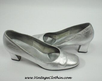 1960s French Room Originals for Chandler Mod Silver Square Toe shoes, Mod shoes, 1960, 1960s, Vintage shoes, 1960s Shoes, Mod Shoes, Shoes