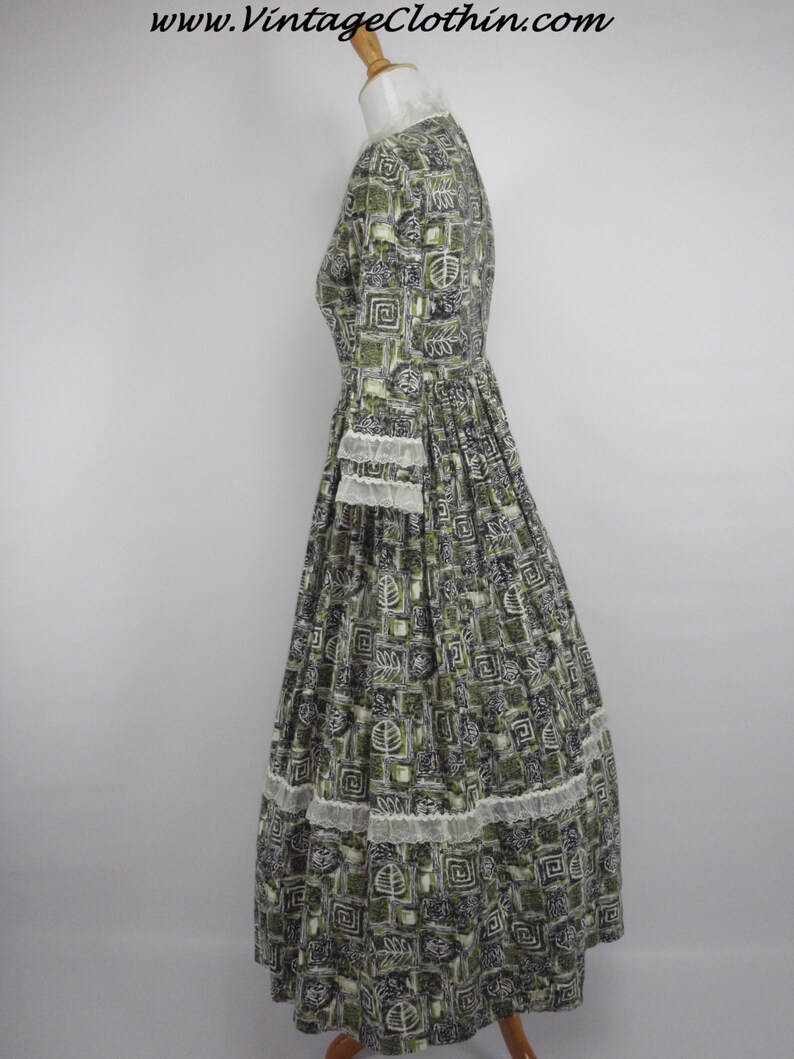 1950s Novelty Print Rockabilly Dress 1950s Dress Rockabilly Etsy