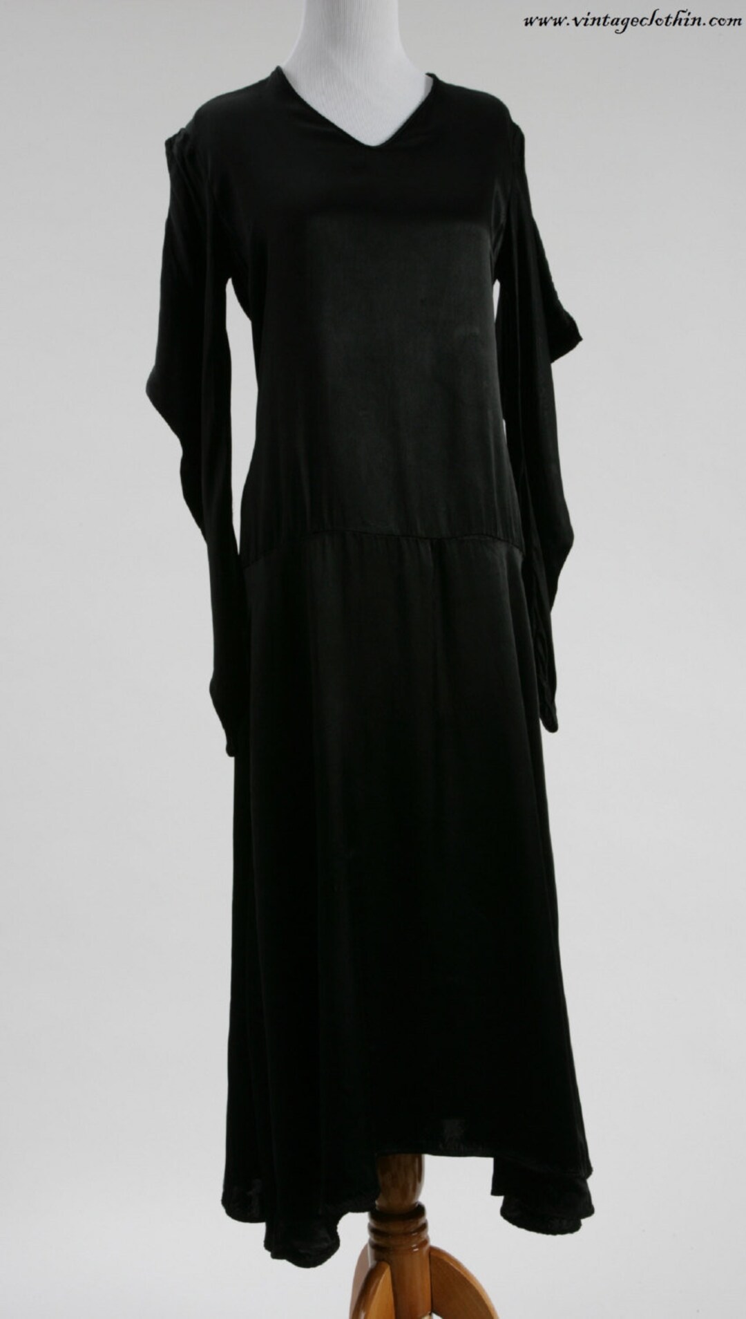 1920s Avant Garde Black Satin Dress 1920s Dress Art Deco - Etsy