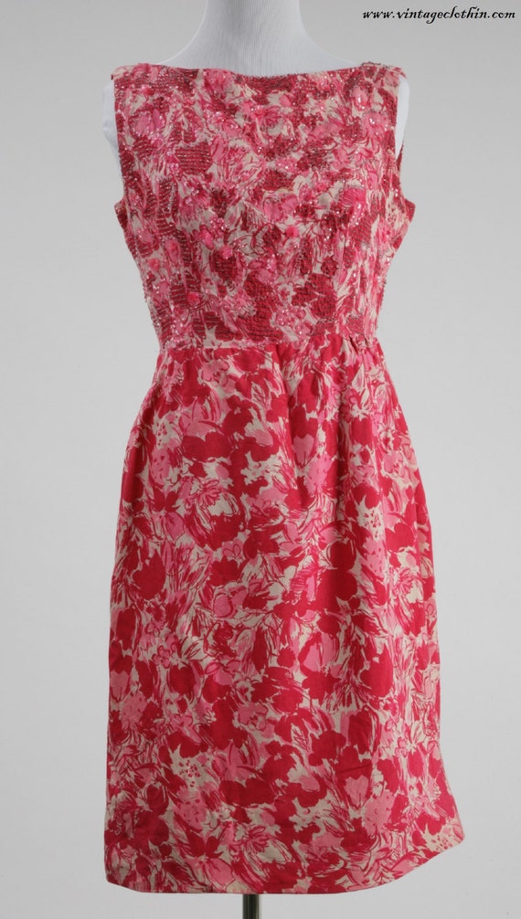 1950s Beaded Wiggle Dress, 1950s Dress, Wiggle Dre