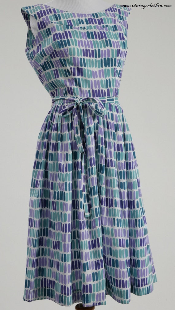 1950’s Vintage Rockabilly Swing Dress, Rockabilly… - image 3