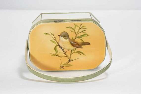 1950s 1960s Betsy B Vintage Decoupage Purse with S