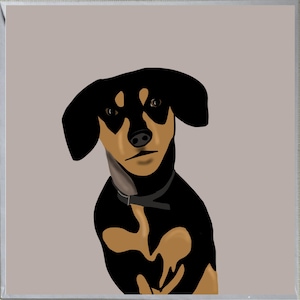 Dachshund Dog Design Blank Greeting Card,  Friends, Gift, Men, Women