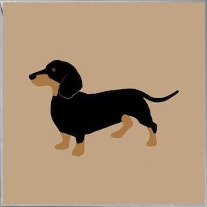 Dachshund Dog Design Blank Greeting Card,  Friends, Gift, Men, Women