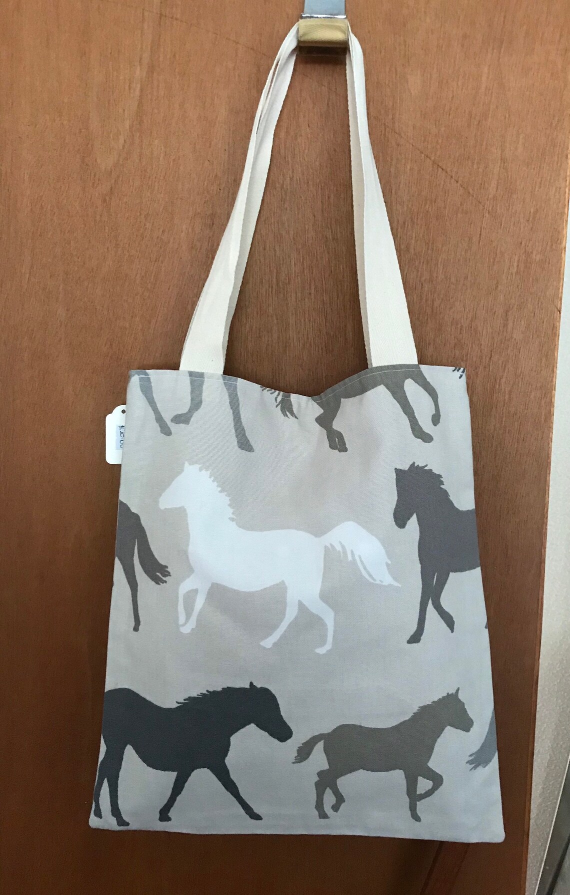 Handmade Horse fabric tote bag Etsy